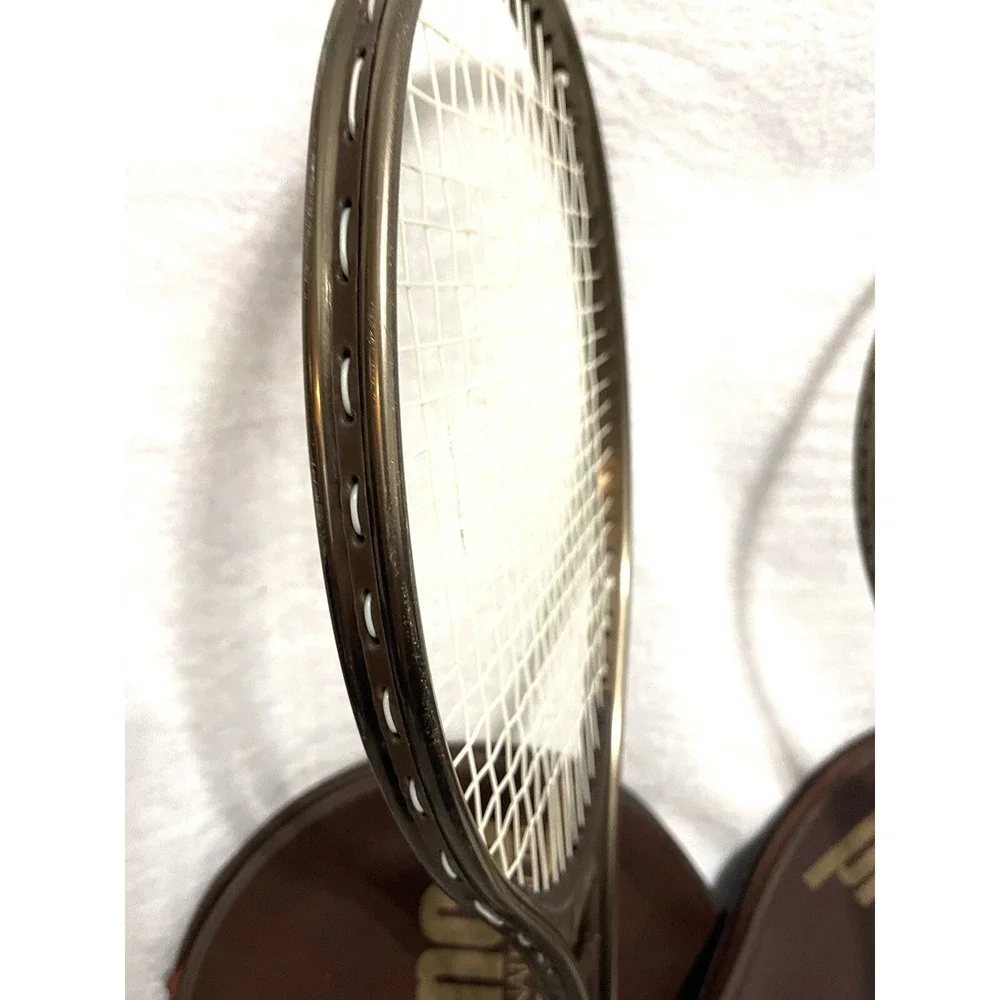 Prince International Aluminium Tennis Racquet 4 1/4 No. 2 set of two + Covers